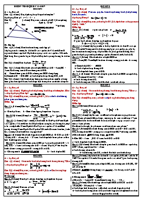 9 Đề ôn thi học kỳ II môn Toán Lớp 8